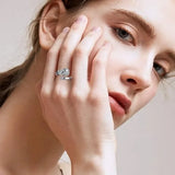 Gothic Rose Flower Adjustable Ring