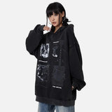 Y2K Oversized Hip Hop Couple Loose Hoodie