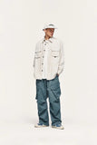 Pleated Baggy Cargo Pants