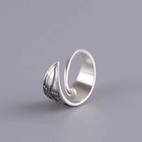 Elegant Lotus Flower Peacock Open Ring