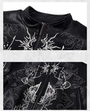 Personalized Pattern Printed Motorcycle Leather Jacket