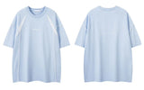 Graphic Racing Print Patchwork Oversized Cotton T-Shirt