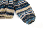 Chic Fair Isle Sherpa Faux Fur Hooded Jacket