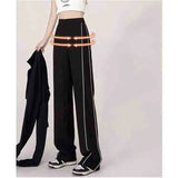Versatile Korean Wide Leg Sports Pants