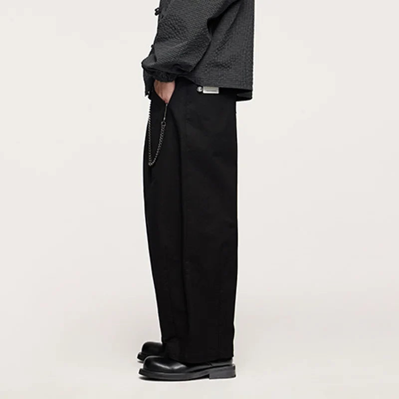 Relaxed Fit Wide-Leg Pants