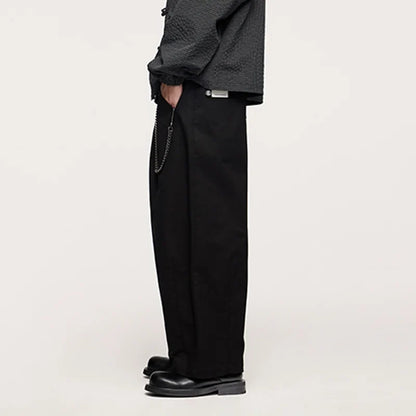 Relaxed Fit Wide-Leg Pants