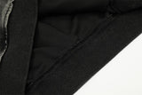 Men Distressed Rock Print Furr Hooded Sweatshirt