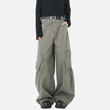 Y2K Original Pleated Wide Leg Cargo Pants