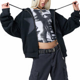 Star Print Gothic Aesthetic Long Sweatshirt