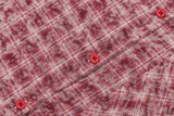 Woven Plaid Long Sleeved T-Shirt