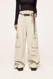 Multi Pockets Wide Leg Cargo Pants