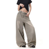 Arc Washed Grey Baggy Jeans