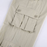 Patchwork Light Khaki Cargo Pants