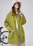 Y2K British Style Trench Mid Windbreaker Coat