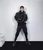 Spring Slim Leather Motorcycle Zipper Jacket