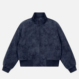 Y2K Quilted Retro PU Leather Baseball Jacket