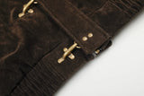 Streetwear Button Down Stand Collar Jacket