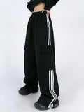 Striped Women Cargo Pants