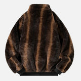 Warm Windproof Fleece-Lined FAux Fur Jacket