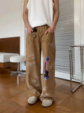 Y2K Laidback Bottoms Cyber Brown Baggy Jeans