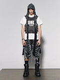 Streetwear Y2K Vintage High Waist Black Denim Jorts