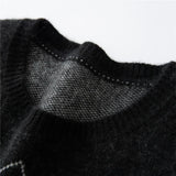 Cozy O-Neck Collar Argyle Knit Sweater