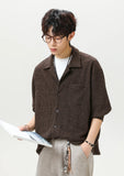 Vintage Oversized Flannel Cuban Collar Shirt