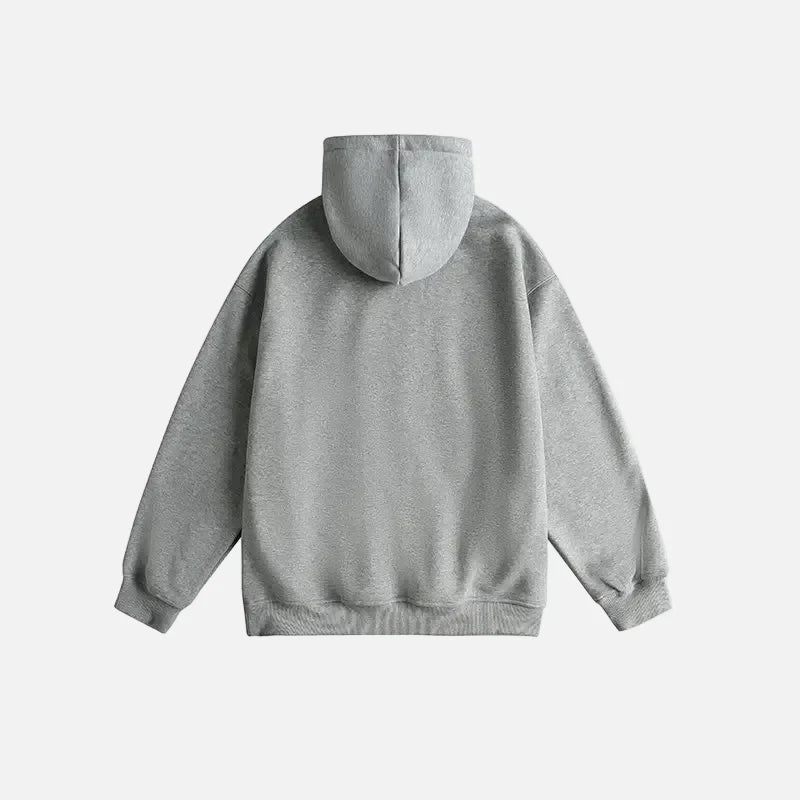 Warm Korean Fleece Oversized Hoodie