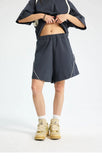 Baggy Patchwork Striped Shorts