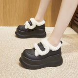 Y2K High Heel Platform Snow Fur Boot
