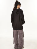 Y2K Retro Patches Letter Print Hoodie