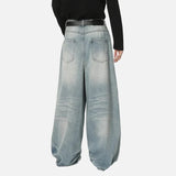 Street Style Inspired Curved Denim Jeans