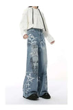 Essential Hand-Painted Scrawl Denim Jeans