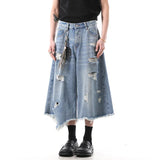 High-Quality Irregular Hole Denim Jotrs