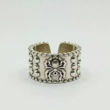 Spider Pattern Wide Open Ring
