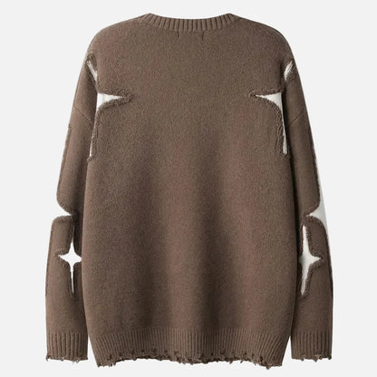 Grunge Hip Hop Knitted Jumper Sweater