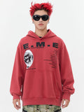 Vintage Washed Eyes Graphic Hoodie