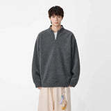 Cozy Textured Quarter Zip Sweatshirt