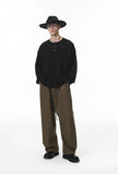 Cozy Lazy Style Relaxed Fit Long Sleeve T-Shirt