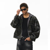 Camouflage Reversible Hooded Zip-Up Sweatshirt