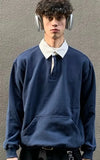 Casual Elevated Comfortable Long Sleeve Polo T-Shirt
