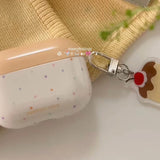 Whimsical Pudding-Themed Earbuds Case