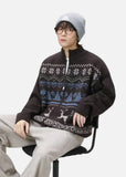 Cozy Nordic Fair Isle Knit Cardigan