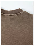 Women Distressed Loose Sweatshirt