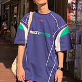 Retro Hong Kong Patchwork Sports T-Shirt