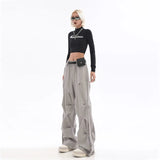 American Stylish Oversize Pleated Cargo Pants