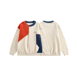Elevated Cozy Color Block Patchwork Knit Sweater