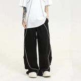 American Vintage Striped Patchwork Wide Sweatpants
