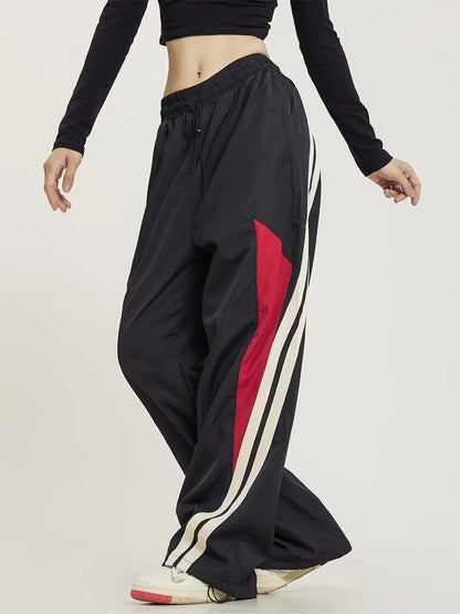 Y2K Oversized Striped Joggers