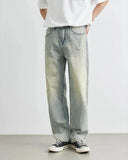 Vintage Cool Retro Distressed Wide Leg Casual Jeans